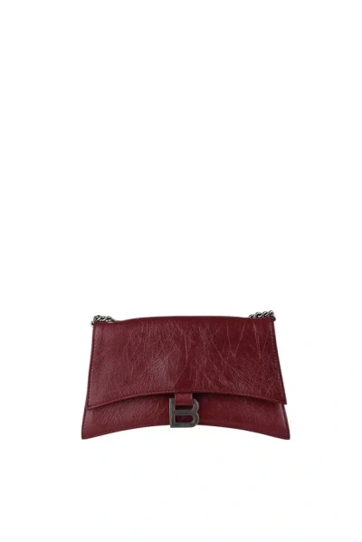 Balenciaga Crush Chain Xs Bag In Burgundy