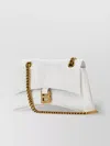 Balenciaga Crush Crocodile-embossed Crossbody Bag In Grey