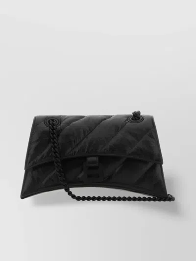 Balenciaga Crush Medium Chain Bag In Black