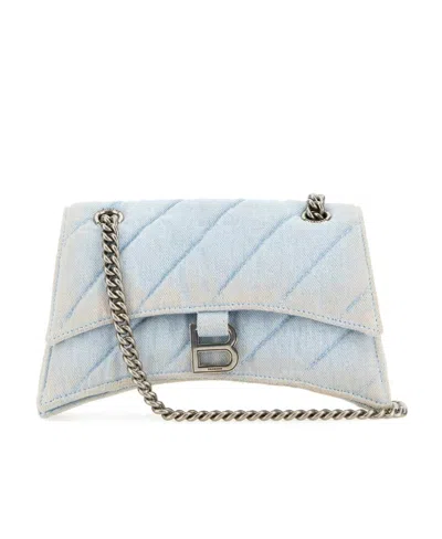 BALENCIAGA BALENCIAGA DENIM CRUSH S SHOULDER BAG