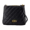 Balenciaga Crush Small Shoulder Bag In Black