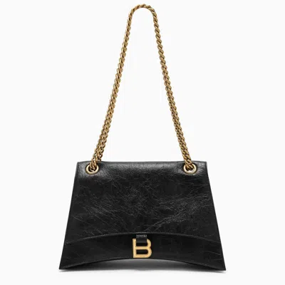 Balenciaga Crush Medium Bag With Chain In Black