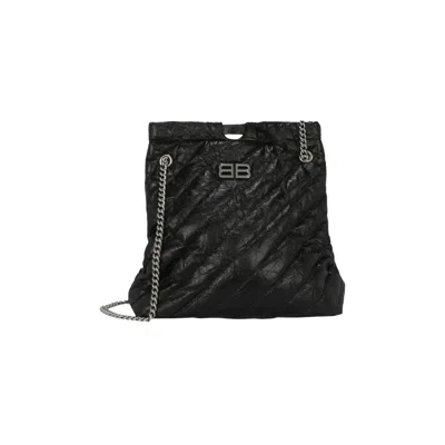 Pre-owned Balenciaga Crush Quilted Medium Tote 'black' | Women's Size Onesize