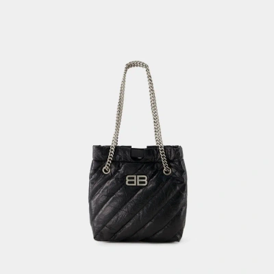 Balenciaga Crush S Shopper Bag -  - Leather - Black