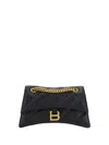 Balenciaga Crush Small Shoulder Bag In Black