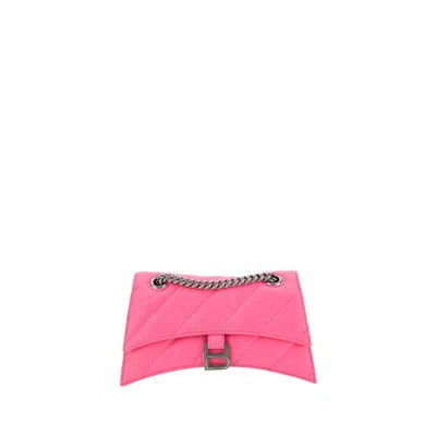 Balenciaga Crush Shoulder Bag In Pink
