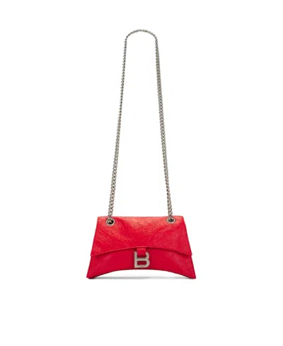Balenciaga Crush Shoulder Bag In Red
