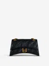 Balenciaga Crush Xs Quilted Chain Bag In Black
