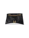 Balenciaga Crush Shoulder Bag Xs In Black