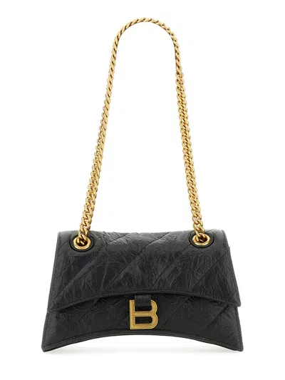 Balenciaga Crush Small Bag In Black