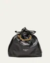 Balenciaga Crush Small Leather Tote Bag In Black