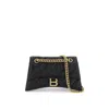 Balenciaga Crush Small Shoulder Bag In Black