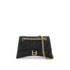 Balenciaga Crush Small Shoulder Bag In Black