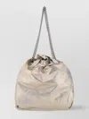 Balenciaga Crush Metallic Crinkled-leather Tote