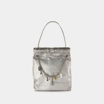Balenciaga Crush Tote M Shoulder Bag -  - Leather - Silver