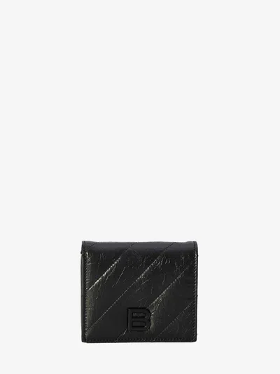 Balenciaga Crush Wallet In Black