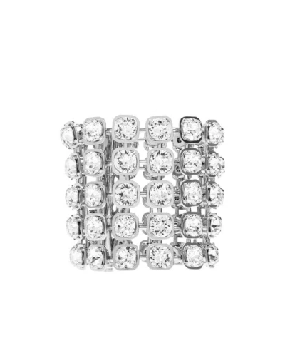 Balenciaga Crystal Bracelet In Silver