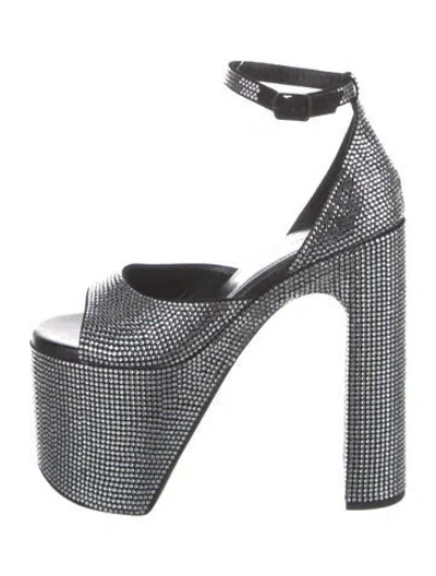 Pre-owned Balenciaga Crystal Crystal Embellishments D'orsay Pumps