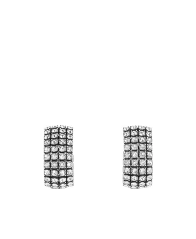 Balenciaga Crystal Ear Cuffs In Gray
