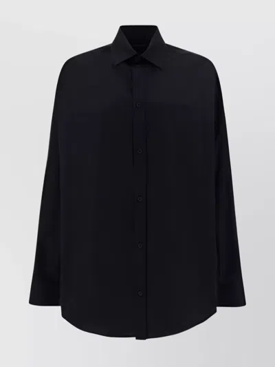 BALENCIAGA CRYSTAL EMBELLISHED OVERSIZE SHIRT