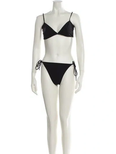 Pre-owned Balenciaga Crystal Embellishments Bikini In Neutral