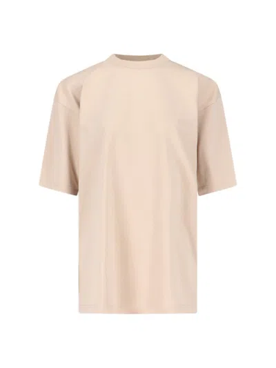 Balenciaga Crystal Logo T-shirt – Beige
