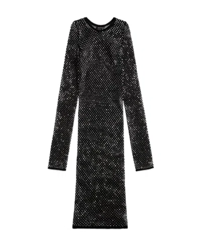 BALENCIAGA BALENCIAGA CRYSTAL EMBELLISHMENT MINI DRESS