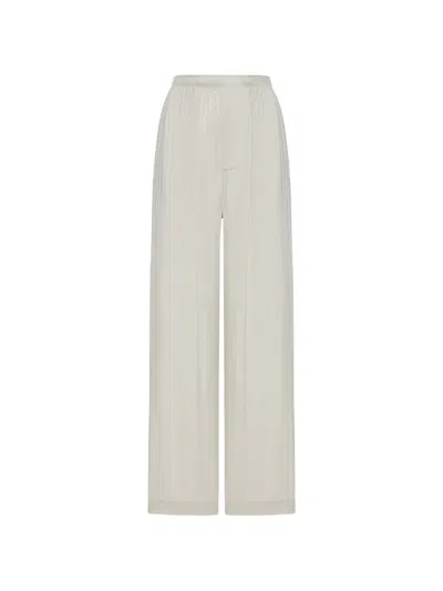 Balenciaga Cupro Trousers In White