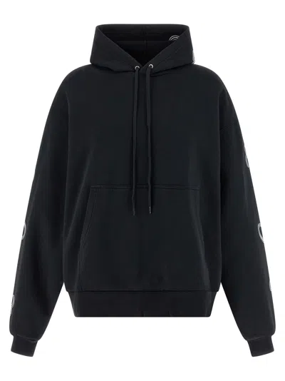 Balenciaga 'cursive' Hoodie In Black