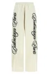 Balenciaga Multicolor Cursive Reversible Pants In Neutral