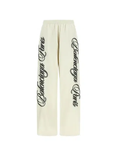 BALENCIAGA CURSIVE REVERSIBLE TRACK PANTS