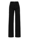 Balenciaga Flared Leg Jeans With Pockets And Loops In Black