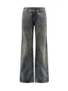 Balenciaga Women Curved-waisted Jeans In Multi