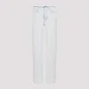 Balenciaga Cut-off Waistband Jeans In Heavy Bleached Blue