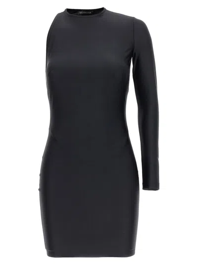 ワンピース BALENCIAGA Cut-out one shoulder dress Black Balenciaga Cut-out One Shoulder Dress Dresses Black | ModeSens