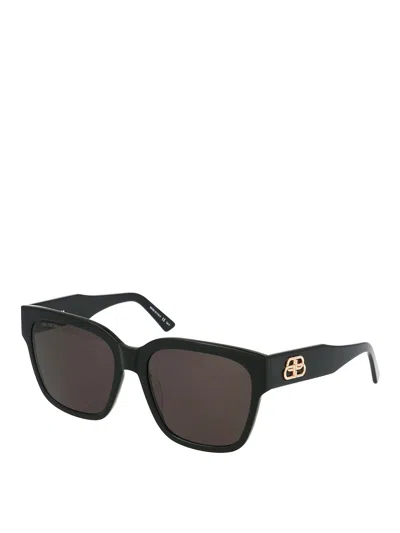 Balenciaga D-frame Black Sunglasses