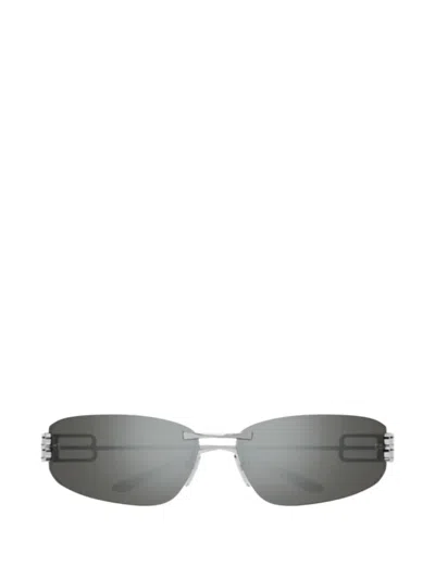 Balenciaga D-frame Sunglasses In Silver