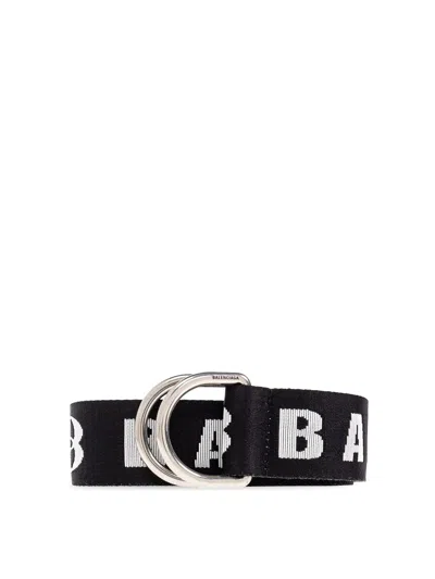 Balenciaga D Ring Belt In Black