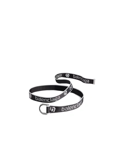 Balenciaga D Ring Belt In Black