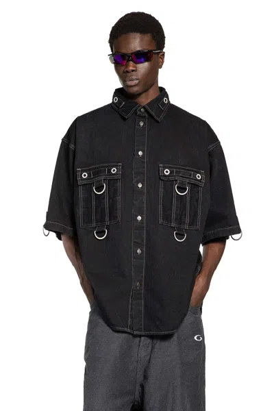 Balenciaga D-ring Cargo Shirt In Black