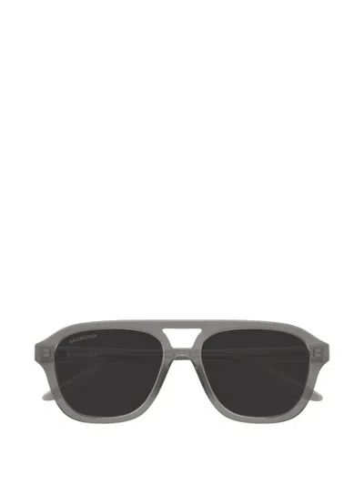 Balenciaga Daily Pilot-frame Sunglasses In Gray
