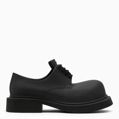 Balenciaga Dapper Derby Dress Shoes For Men In Classic Black In Black  