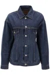 Balenciaga Collared Button-up Denim Jacket