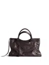 Balenciaga Dark Brown Le City Satchel In Brown