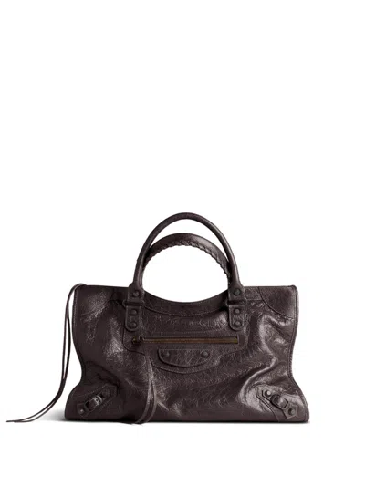 Balenciaga Dark Brown Le City Satchel