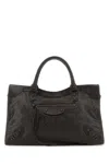 Balenciaga Womens Le City Medium Leather Top-handle Bag Espresso