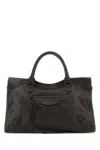 Balenciaga Womens Le City Medium Leather Top-handle Bag Espresso