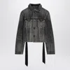 Balenciaga Lace-up Denim Jacket