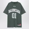 Balenciaga Graphic Print Basketball Short Sleeve T-shirt In Green