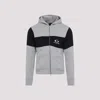 Balenciaga Dark Grey And Black Cotton Sweatshirt In Heather Grey Black